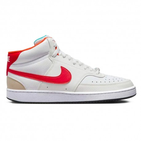 Nike Court Vision Mid Nn Bianco Rosso - Sneakers Uomo