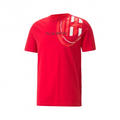 Puma Maglia Maniche Corte Ac Milan Football Legacy Rosso Nero Uomo