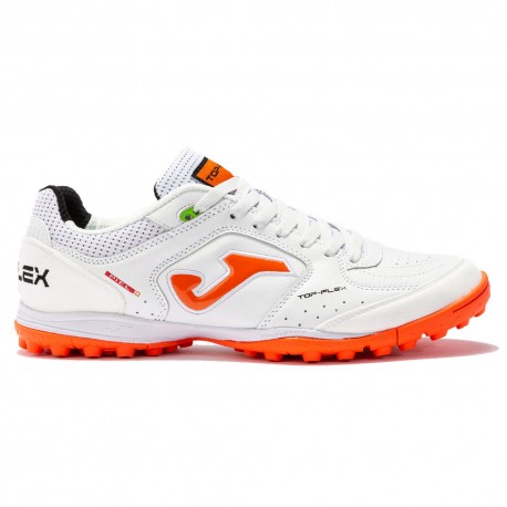 Joma Sport Top Flex 2302 Tf Bianco Rosso - Scarpe Da Calcio Uomo