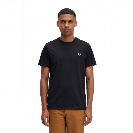 Fred Perry T-Shirt Big Logo Back Nero Uomo