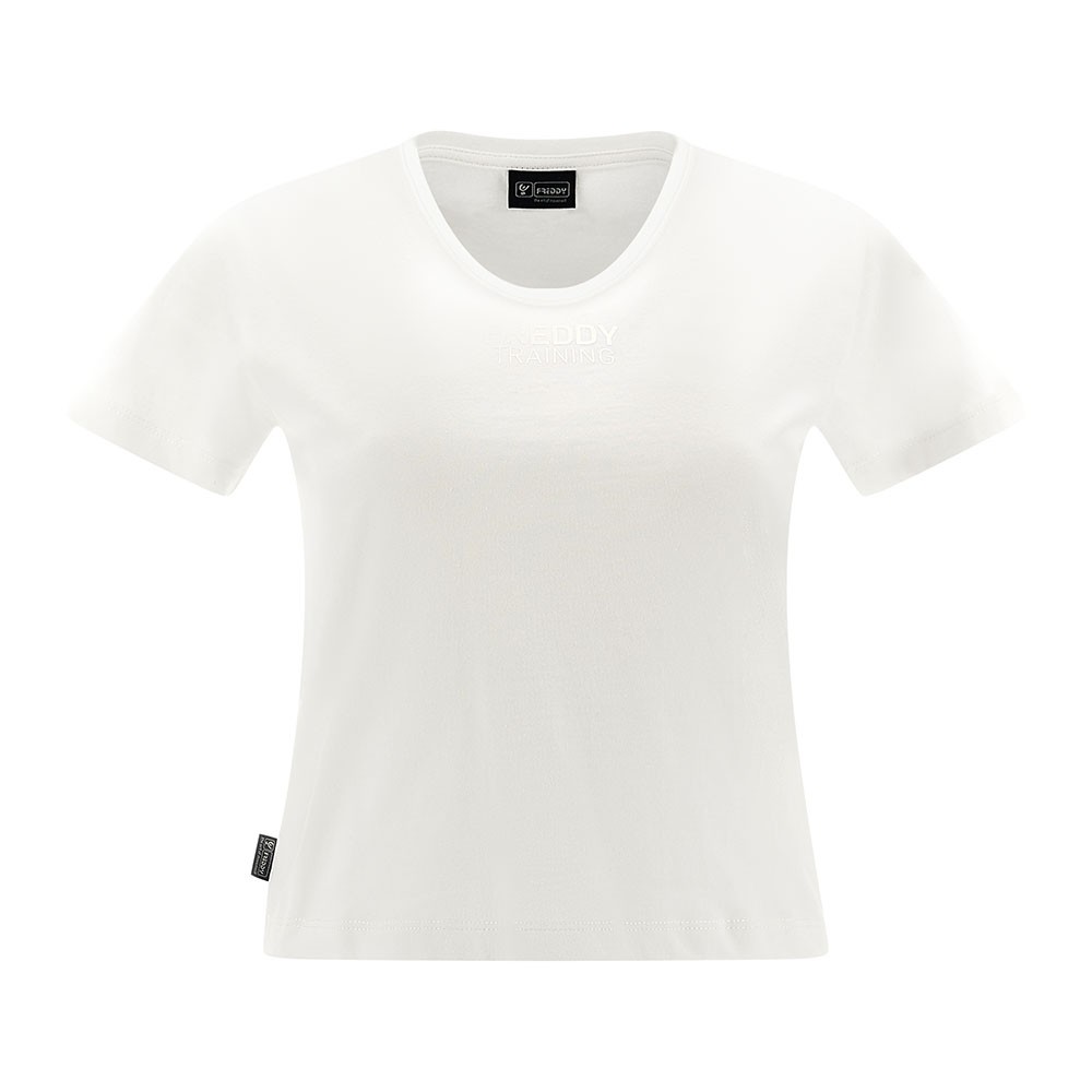 Freddy Cropped T-Shirt Evolution Bianco Donna M