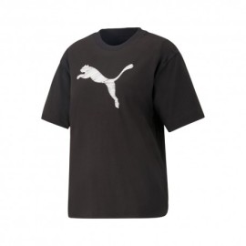 Puma T-Shirt Logo Nero Donna