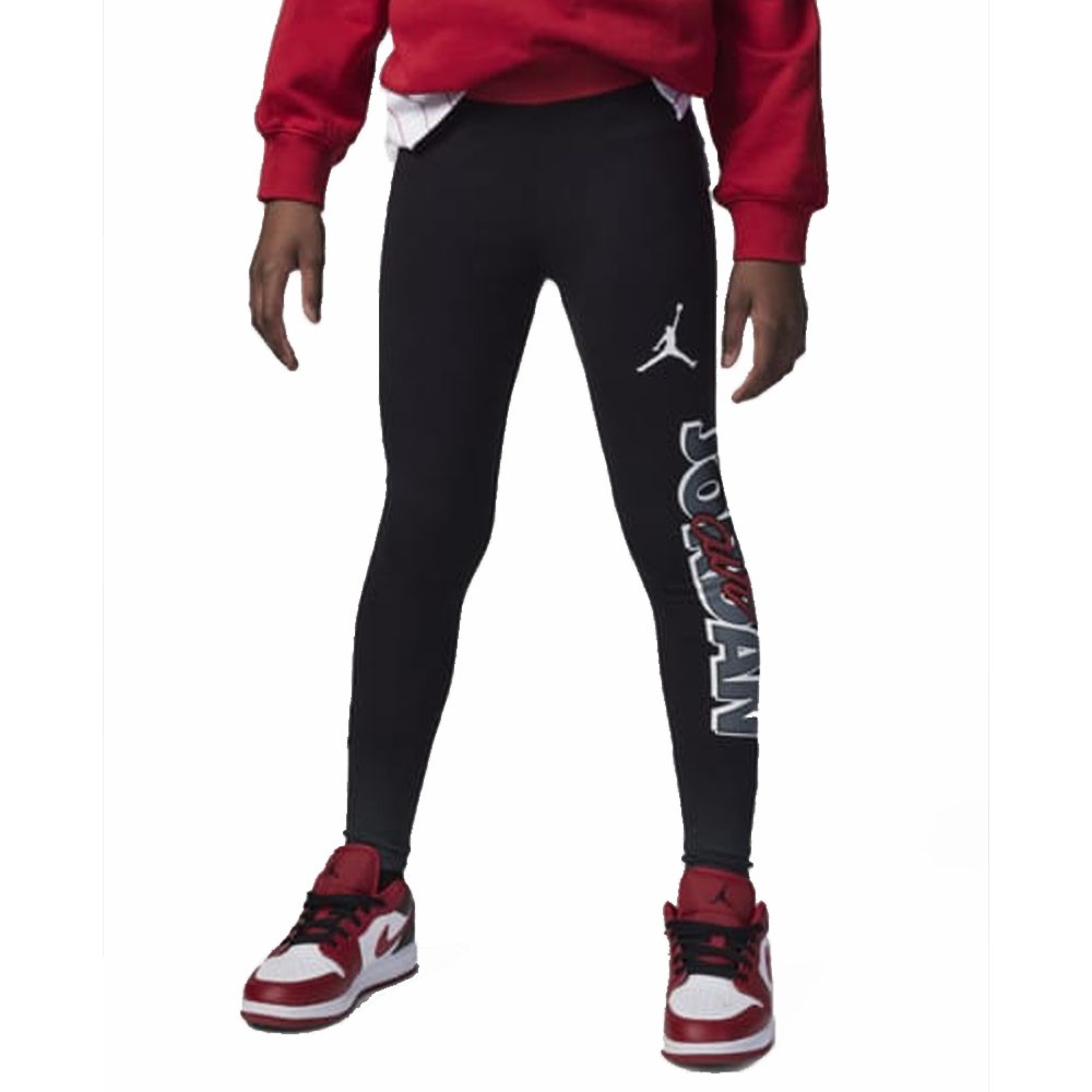 Nike Leggings Big Logo Jordan Nero Bambina 8/10 Anni