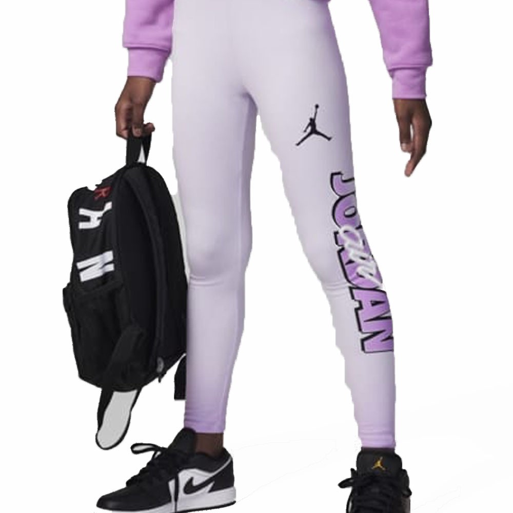 Nike leggings big logo jordan lilla bambina 13/15 anni