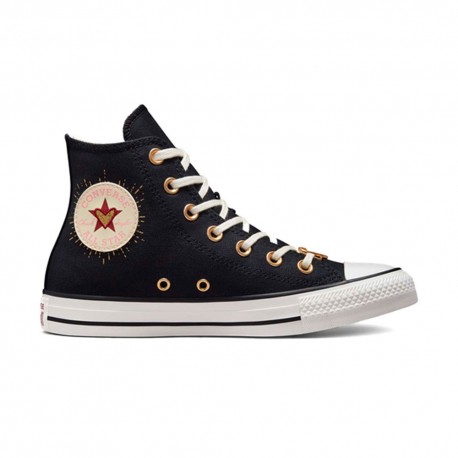 Converse Chuck Taylor All Star Hi Valentine'S Nero Cuor - Sneakers Donna