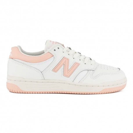 New Balance Bb480 Seasonal Bianco Rosa - Sneakers Donna