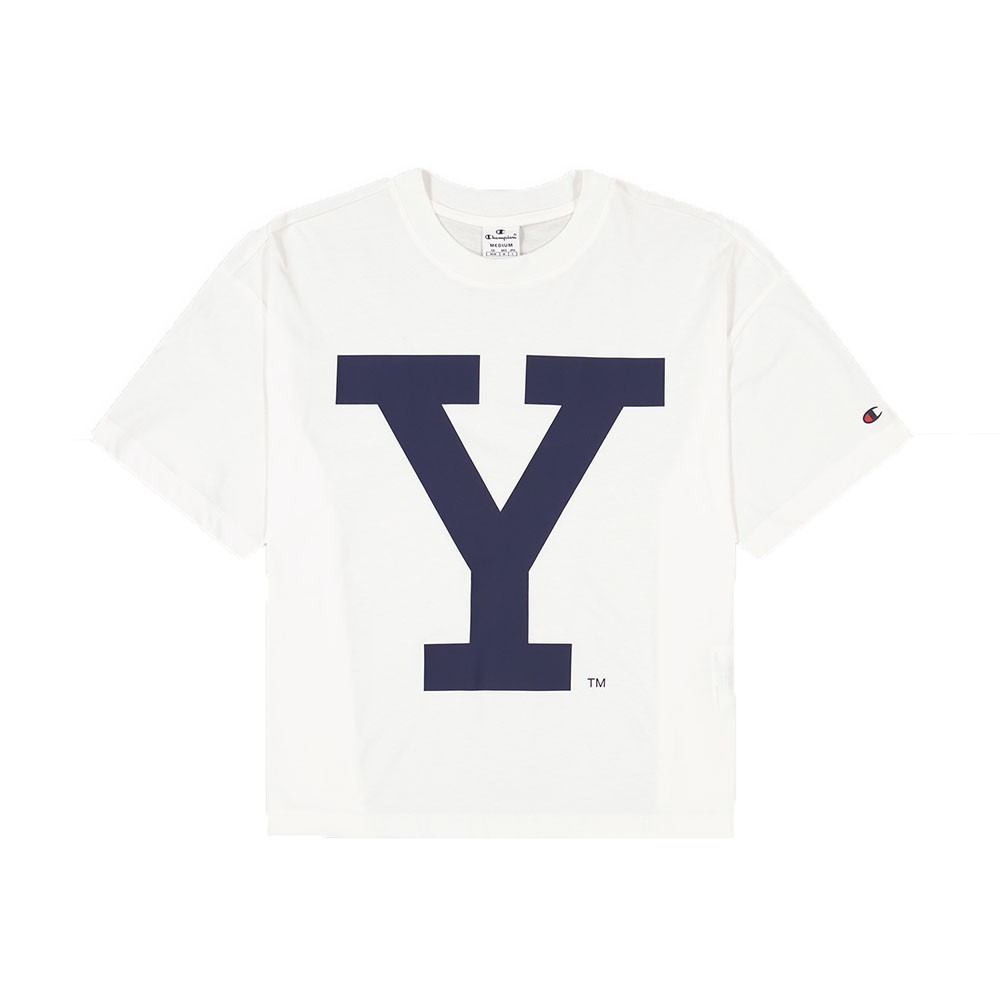 Champion Cropped T-Shirt Bianco Donna M