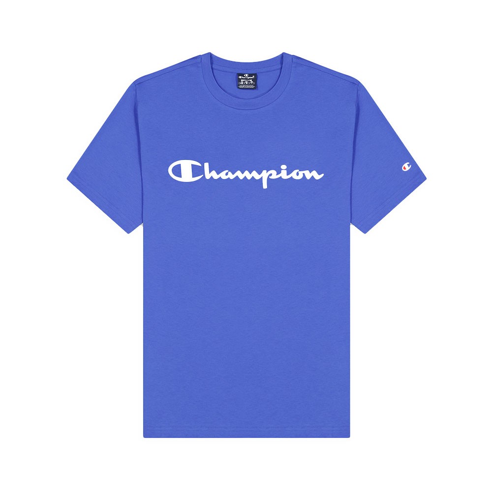 Champion T-Shirt Logo Blu Uomo L