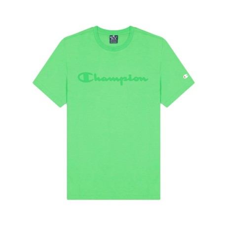 Champion T-Shirt Logo Verde Uomo