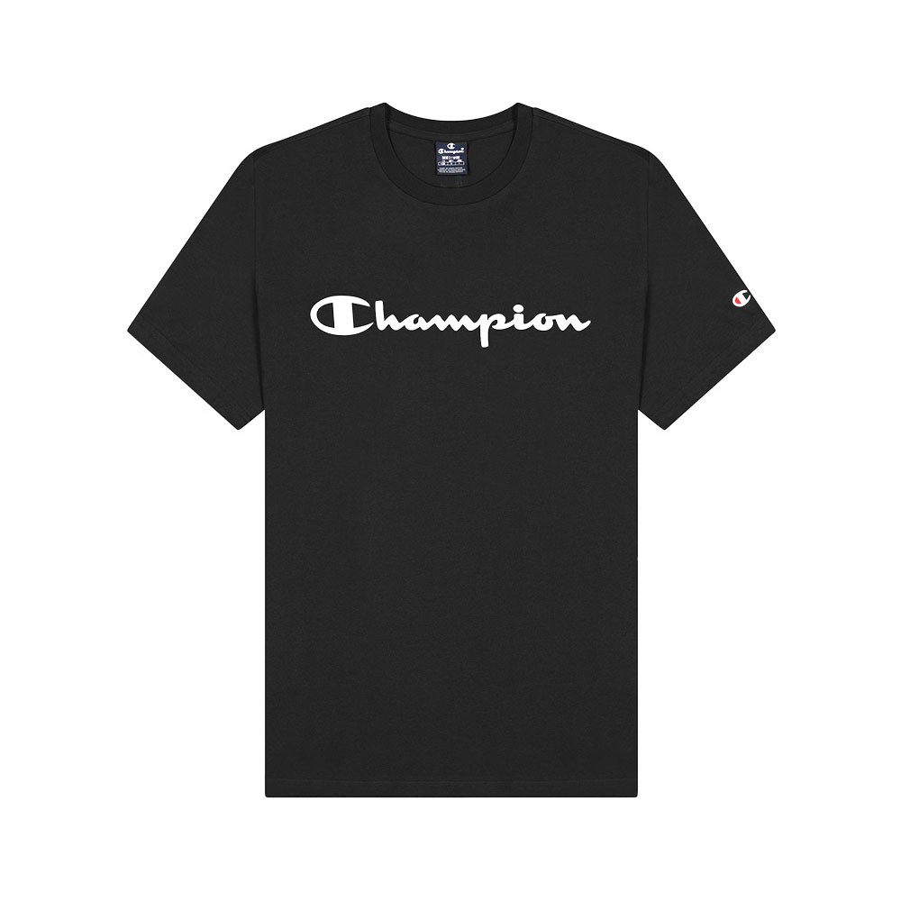 Champion T-Shirt Logo Nero Bianco Uomo L