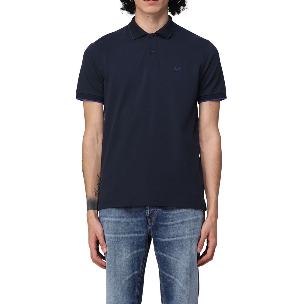 Sun 68 Polo Basica Blu Uomo S