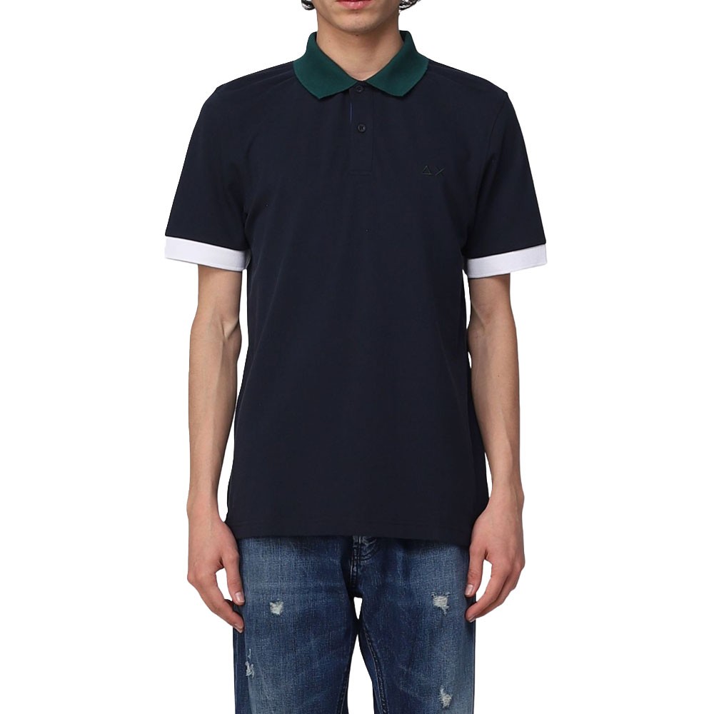 Sun 68 Polo Tricolor Blu Uomo S