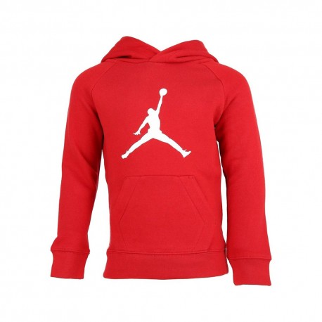Nike Felpa Con Cappuccio Logo Rosso Bambino