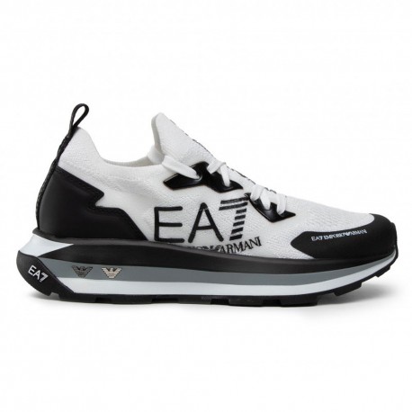 Ea7 Nero&Bianco Ultra Knit Bianco Nero - Sneakers Uomo
