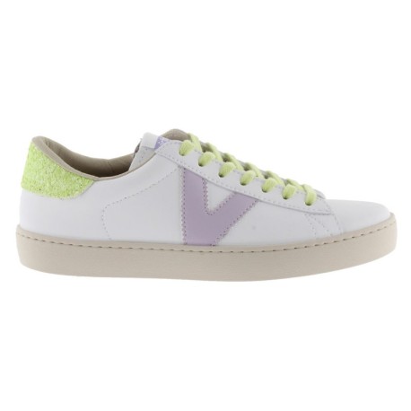 Victoria Berlin Glitter Lea Bianco Lima - Sneakers Donna