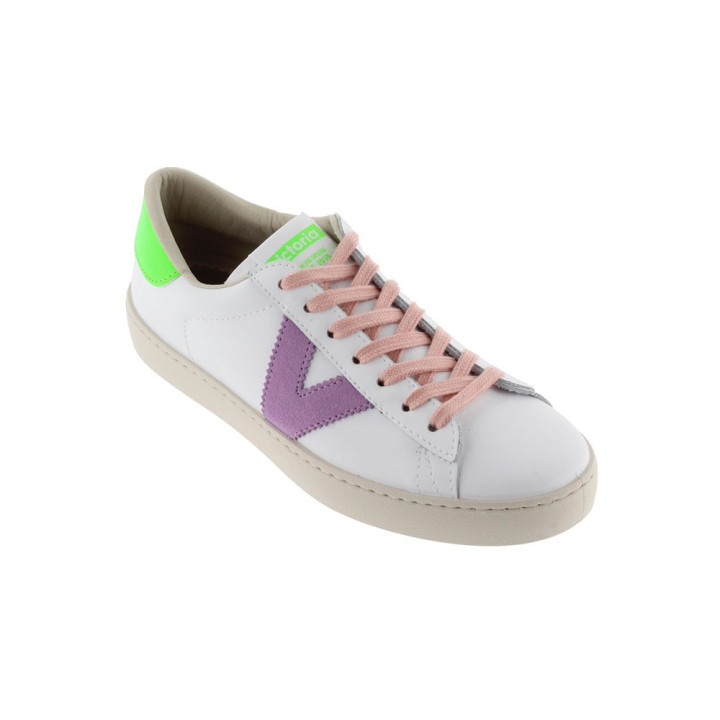 Victoria Berlin Neon Lea Bianco Verde - Sneakers Donna