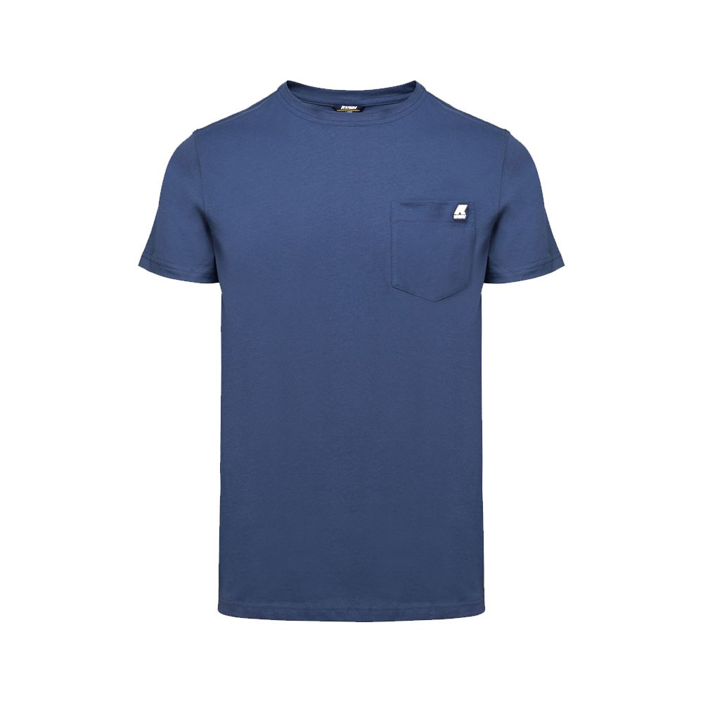 Image of K-Way T-Shirt Taschino Blu Uomo S