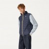 K-Way Gilet Sportivo Logo Blu Uomo