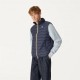 K-Way Gilet Sportivo Logo Blu Uomo