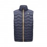 K-Way Gilet Sportivo Logo Blu Uomo