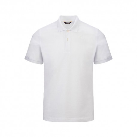 K-Way Polo Stretch Bianco Uomo