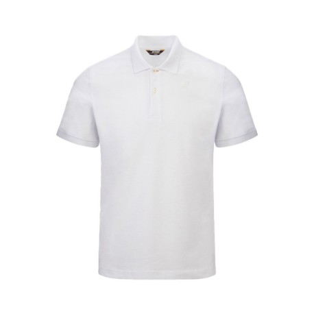 K-Way Polo Stretch Bianco Uomo