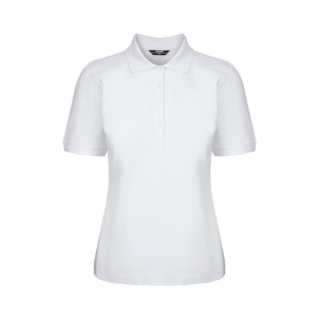 K-Way Polo Logo Bianco Donna