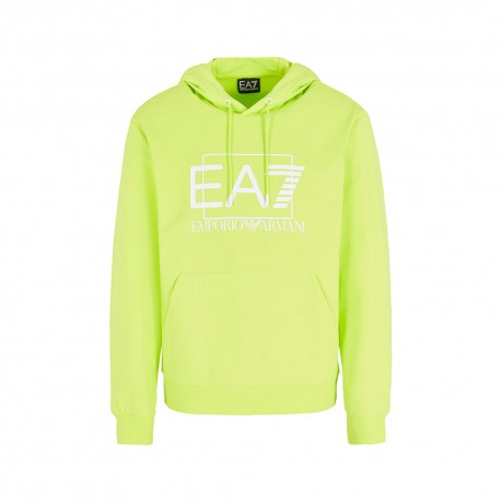 Ea7 Felpa Con Cappuccio Lime Uomo