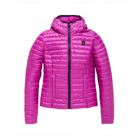 Refrigiwear Piumino Con Cappuccio Fuxia Donna