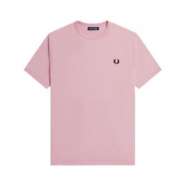 Fred Perry T-Shirt Giro Rosa Uomo