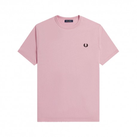 Fred Perry T-Shirt Giro Rosa Uomo