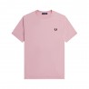 Fred Perry T-Shirt Giro Rosa Uomo