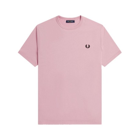 Fred Perry T-Shirt Giro Rosa Uomo