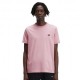 Fred Perry T-Shirt Giro Rosa Uomo