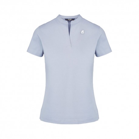 K-Way Polo Coreana Azzurro Donna