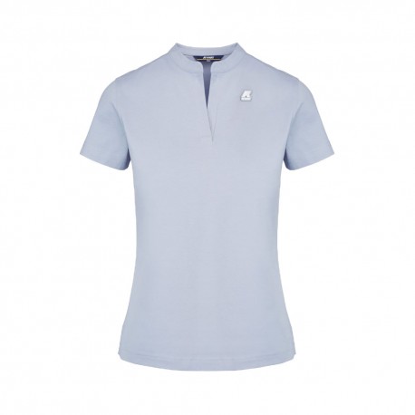 K-Way Polo Coreana Azzurro Donna