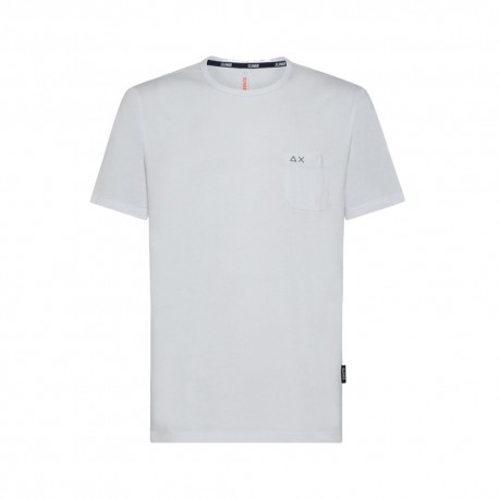 Sun 68 T-Shirt Taschino Bianco Uomo