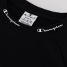 Champion Felpa Crop Top Nero Donna