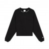 Champion Felpa Crop Top Nero Donna