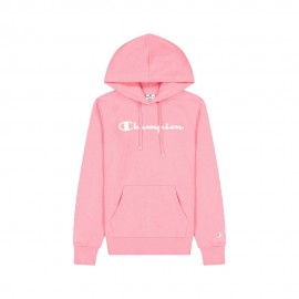 Champion Felpa Logo Basic Rosa Donna