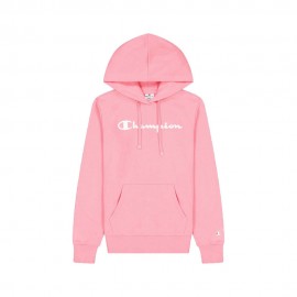 Champion Felpa Logo Basic Rosa Donna