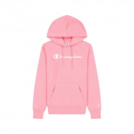Champion Felpa Logo Basic Rosa Donna
