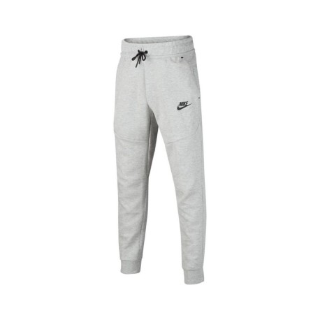 Nike Pantaloni Con Polsino Tech Fleece Grigio Bambino