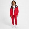 Nike Pantaloni Con Polsino Tech Fleece Rosso Nero Bambino