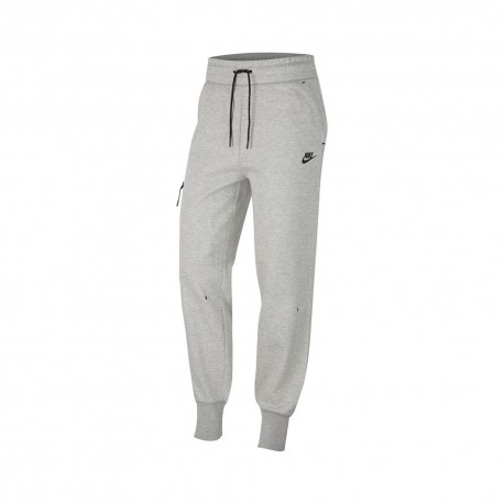 Nike Pantaloni Con Polsino Tech Fleece Grigio Donna
