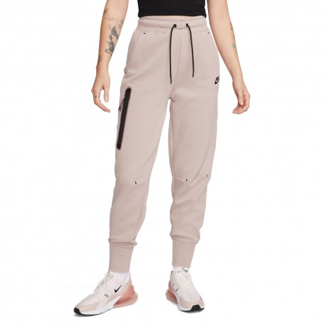 Nike Pantaloni Con Polsino Tech Fleece Rosa Donna