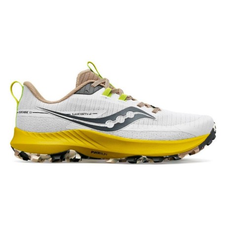 Saucony Peregrine 13 Grigio Giallo - Scarpe Trail Running Uomo