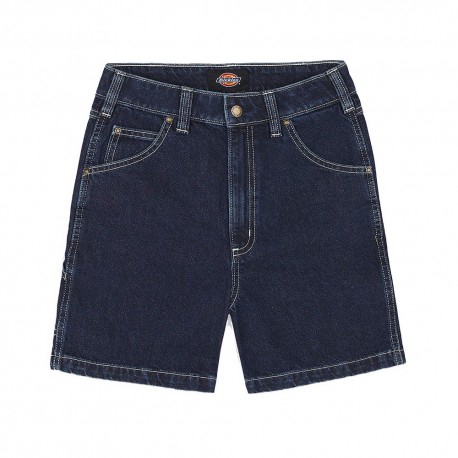 Dickies Shorts Denim Blu Donna