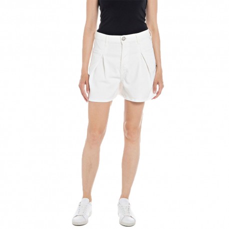 Replay Shorts Gonna Bianco Donna
