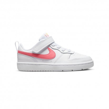 Nike Court Borough Low 2 Ps Bianco Rosso - Sneakers Bambino